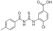 4-CHLORO-3-[[[(4-METHYLBENZOYL)AMINO]THIOXOMETHYL]AMINO]-BENZOIC ACID CAS#: 532420-75-0