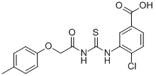 4-CHLORO-3-[[[[(4-METHYLPHENOXY)ACETYL]AMINO]THIOXOMETHYL]AMINO]-BENZOIC ACID CAS#: 535945-48-3