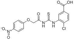 4-CHLORO-3-[[[[(4-NITROPHENOXY)ACETYL]AMINO]THIOXOMETHYL]AMINO]-BENZOIC ACID CAS#: 532432-50-1