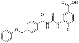 4-CHLORO-3-[[[[4-(PHENOXYMETHYL)BENZOYL]AMINO]THIOXOMETHYL]AMINO]-BENZOIC ACID CAS#: 532956-56-2