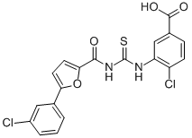 4-CHLORO-3-[[[[[5-(3-CHLOROPHENYL)-2-FURANYL]CARBONYL]AMINO]THIOXOMETHYL]AMINO]-BENZOIC ACID CAS#: 536982-36-2
