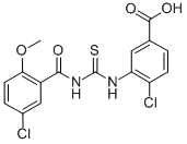 4-CHLORO-3-[[[(5-CHLORO-2-METHOXYBENZOYL)AMINO]THIOXOMETHYL]AMINO]-BENZOIC ACID CAS#: 532948-28-0