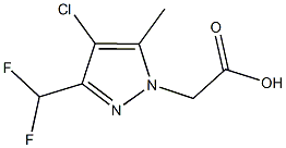4-CHLORO-3-(DIFLUOROMETHYL)-5-METHYL-1H-PYRAZOL-1-YL]ACETIC ACID CAS#: 512809-57-3