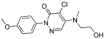 4-CHLORO-5-[(2-HYDROXYETHYL)(METHYL)AMINO]-2-(4-METHOXYPHENYL)-3(2H)-PYRIDAZINONE CAS#: 449778-65-8
