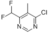 4-CHLORO-6-DIFLUOROMETHYL-5-METHYLPYRIMIDINE CAS#: 425394-83-8