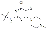 4-Chloro-2-(tert-butylamino)-6-(4-methylpiperazino)-5-(methylthio)pyrimidine CAS#: 55477-20-8
