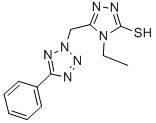 4-ETHYL-5-(5-PHENYL-TETRAZOL-2-YLMETHYL)-4H-[1,2,4]TRIAZOLE-3-THIOL CAS#: 436092-66-9