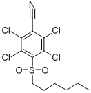 4-Hexylsulfonyl-2,3,5,6-tetrachlorobenzonitrile CAS#: 56916-68-8