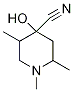 4-Hydroxy-1,2,5-trimethyl-4-piperidinecarbonitrile CAS#: 51871-79-5