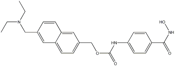 [4-[(Hydroxyamino)carbonyl]phenyl]carbamic acid [6-[(diethylamino)methyl]-2-naphthalenyl]methyl ester CAS#: 497833-27-9