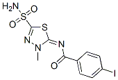 4-Iodo-N-(4,5-dihydro-4-methyl-2-sulfamoyl-1,3,4-thiadiazol-5-ylidene)benzamide CAS#: 55371-84-1