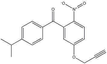 (4-Isopropylphenyl)(2-nitro-5-(prop-2-ynyloxy)phenyl)methanone CAS#: 478965-00-3