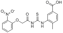 4-METHYL-3-[[[[(2-NITROPHENOXY)ACETYL]AMINO]THIOXOMETHYL]AMINO]-BENZOIC ACID CAS#: 532940-44-6
