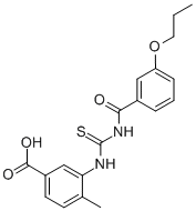 4-METHYL-3-[[[(3-PROPOXYBENZOYL)AMINO]THIOXOMETHYL]AMINO]-BENZOIC ACID CAS#: 462613-98-5
