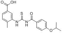 4-METHYL-3-[[[[4-(1-METHYLETHOXY)BENZOYL]AMINO]THIOXOMETHYL]AMINO]-BENZOIC ACID CAS#: 462613-88-3