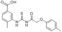 4-METHYL-3-[[[[(4-METHYLPHENOXY)ACETYL]AMINO]THIOXOMETHYL]AMINO]-BENZOIC ACID CAS#: 433695-99-9