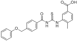 4-METHYL-3-[[[[4-(PHENOXYMETHYL)BENZOYL]AMINO]THIOXOMETHYL]AMINO]-BENZOIC ACID CAS#: 532982-25-5