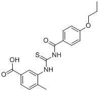 4-METHYL-3-[[[(4-PROPOXYBENZOYL)AMINO]THIOXOMETHYL]AMINO]-BENZOIC ACID CAS#: 433941-26-5