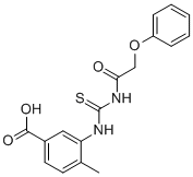 4-METHYL-3-[[[(PHENOXYACETYL)AMINO]THIOXOMETHYL]AMINO]-BENZOIC ACID CAS#: 462098-24-4