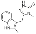 4-METHYL-5-(2-METHYL-1H-INDOL-3-YLMETHYL)-2,4-DIHYDRO-[1,2,4]TRIAZOLE-3-THIONE CAS#: 436096-84-3