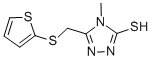 4-METHYL-5-[(2-THIENYLTHIO)METHYL]-4H-1,2,4-TRIAZOLE-3-THIOL CAS#: 448947-84-0