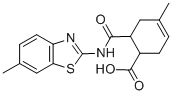 4-METHYL-6-(6-METHYL-BENZOTHIAZOL-2-YLCARBAMOYL)-CYCLOHEX-3-ENECARBOXYLIC ACID CAS#: 436088-55-0