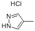 4-METHYLPYRAZOLE HYDROCHLORIDE CAS#: 56010-88-9