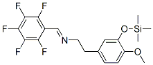 4-Methoxy-N-[(pentafluorophenyl)methylene]-3-[(trimethylsilyl)oxy]benzeneethanamine CAS#: 55556-73-5