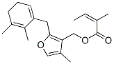 4-Methyl-2-[(2,3-dimethyl-2,6(1)-cyclohexadiene-1-yl)methyl]-3-[[[(Z)-2-methyl-2-butenoyl]oxy]methyl]furan CAS#: 53820-28-3