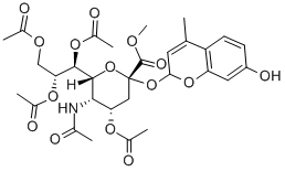 (4-Methylumbelliferyl)-N-acetyl-4,7,8,9-tetra-O-acetyl-a-D-neuraminic Acid, Methyl Ester CAS#: 59361-08-9