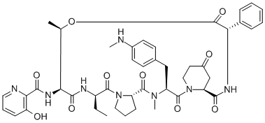 4-[N-Methyl-4-(methylamino)-L-phenylalanine]virginiamycin S1 CAS#: 57206-54-9