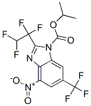 4-Nitro-2-(1,1,2,2-tetrafluoroethyl)-6-(trifluoromethyl)-1H-benzimidazole-1-carboxylic acid isopropyl ester CAS#: 57322-65-3