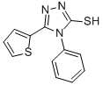 4-PHENYL-5-(2-THIENYL)-4H-1,2,4-TRIAZOL-3-YLHYDROSULFIDE CAS#: 57600-04-1