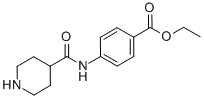4-[(PIPERIDINE-4-CARBONYL)-AMINO]-BENZOIC ACID ETHYL ESTER CAS#: 433712-61-9