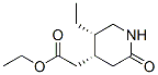 4-Piperidineaceticacid,5-ethyl-2-oxo-,ethylester,(4R,5S)-(9CI) CAS#: 457623-01-7