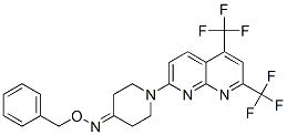 4-Piperidinone,1-[5,7-bis(trifluoromethyl)-1,8-naphthyridin-2-yl]-,O-(phenylmethyl)oxime(9CI) CAS#: 400087-99-2