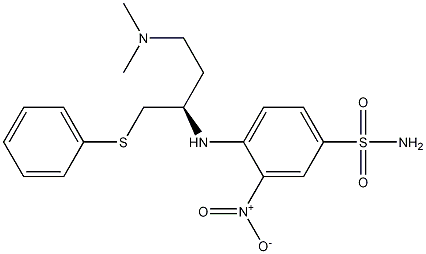 4-[[(R)-3-Dimethylamino-1-[(phenylsulfanyl)methyl]propyl]amino]-3-nitrobenzenesulfonamide CAS#: 406233-35-0