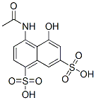 4-(acetylamino)-5-hydroxynaphthalene-1,7-disulphonic acid CAS#: 6409-21-8
