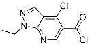 4-chloro-1-ethyl-1H-pyrazolo[3,4-b]pyridine-5-carbonyl chloride CAS#: 52833-03-1