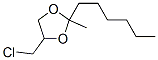 4-(chloromethyl)-2-hexyl-2-methyl-1,3-dioxolane CAS#: 57840-72-9