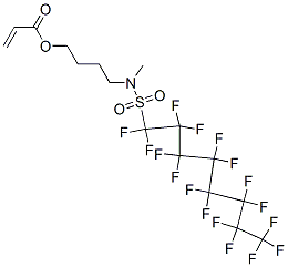 4-[[(heptadecafluorooctyl)sulphonyl]methylamino]butyl acrylate CAS#: 58920-31-3