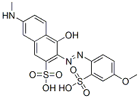 4-hydroxy-3-[(4-methoxy-2-sulphophenyl)azo]-7-(methylamino)naphthalene-2-sulphonic acid CAS#: 51838-10-9