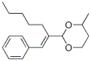 4-methyl-2-(1-phenylhept-1-en-2-yl)-1,3-dioxane CAS#: 5436-76-0