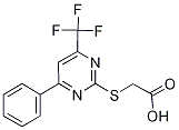 {[4-phenyl-6-(trifluoromethyl)pyrimidin-2-yl]thio}acetic acid CAS#: 506418-83-3
