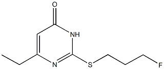 4(1H)-Pyrimidinone,6-ethyl-2-[(3-fluoropropyl)thio]-(9CI) CAS#: 478064-58-3