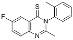 4(3H)-Quinazolinethione, 6-fluoro-2-methyl-3-(2-methylphenyl)- CAS#: 49579-43-3