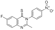 4(3H)-Quinazolinethione, 6-fluoro-2-methyl-3-(4-nitrophenyl)- CAS#: 49579-50-2