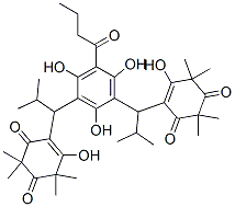 4,4'-[(2,4,6-Trihydroxy-5-butyryl-1,3-phenylene)bis(2-methylpropane-1,1-diyl)]bis(5-hydroxy-2,2,6,6-tetramethyl-4-cyclohexene-1,3-dione) CAS#: 55822-95-2