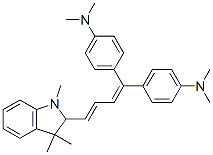 4,4'-[4-(2,3-dihydro-1,3,3-trimethyl-1H-indol-2-yl)buta-1,3-dienylidene]bis[N,N-dimethylaniline] CAS#: 54268-90-5