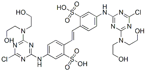 4,4'-Bis[[4-chloro-6-[bis(2-hydroxyethyl)amino]-s-triazin-2-yl]amino]-2,2'-stilbenedisulfonic acid CAS#: 50570-59-7